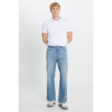 Wrangler %100 Pamuk Loose Fit Rahat Kesim Cepli Jean Kot Denim Pantolon