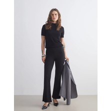 LC Waikiki Lcwaıkıkı Classic Siyah Ispanyol Paça Kadın Tayt Pantolon