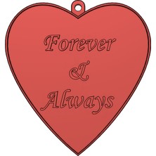 Noctabir Kalp Şeklinde Anahtarlık