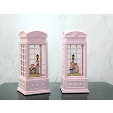 MiraLive Telefon Kulübeli Kış Masalı Işıklı Müzikli Kar Küresi