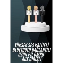 MiraLive Karaoke Mikrofon Bluetooth Bağlantılı Aux Girişli Uzun Pil Ömrü Yüksek Ses Kaliteli