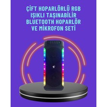 MiraLive Ev ve Dış Mekan Kullanımına Uygun Rgb Işıklı Hoparlör