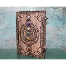 MiraLive Taşlı Deri Defter Model 13