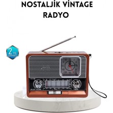 MiraLive Dekoratif Vintage Radyo – Klasik Görünüm, Modern Fonksiyon ve Uzun Ömürlü Kullanım