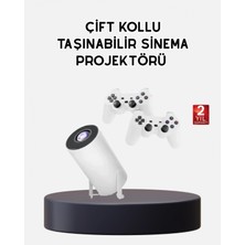 Marsilyan- Kablosuz Projeksiyon Cihazı 4K Destekli HDMI USB Oyun Uyumlu