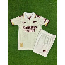 BySportakus Arsenal 2025/26 Yeni Sezon Viktor Gyökeres Deplasman Çocuk Forması (Beyaz)