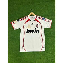 BySportakus Milan 2007 Ronaldinho Nostalji Forması (Beyaz)