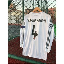 BySportakus R.e.a.l.m.a.d.r.i.d 2014 Lizbon Şampiyonlar Ligi Sergio Ramos Forması (Uzun-Kol)