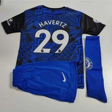 BySportakus Chelsea 2023/24 Yeni Sezon Kai Havertz Çocuk Forması Şort Çorap 3'lü Set