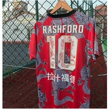 BySportakus Mânchester/unîted 2023-24 Sezon Çin Yılı Özel Dragon Tasarımlı Marcus Rashford Forması