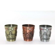 Pilelistore Metal Istanbul Yöresel Shot Bardak