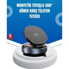 Shopwe Evrensel Manyetik Araç Telefon Tutucu 360° Döner Başlık