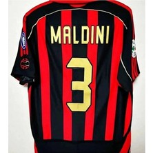 BySportakus 2007 Sezonu Paolo Maldini Nostalji Forması (Kırmızı-Siyah)