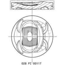 Mahle Mtxdpn 028PI00117002 Piston Segman 76.51MM 050 Golf 5-6-Jetta 3-4-Passat-1.4tsi-Fsi Blg Bmy Cava Ctha 05