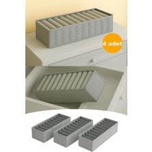 Teknotrust Gri Puantiyeli 4'lü Çekmece Içi Düzenleyici, 11 Göz, 16X40X12CM