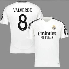 BySportakus Federico Valverde 2024-25 Yeni Sezonu Real Madrid Yetişkin Iç Saha Forması