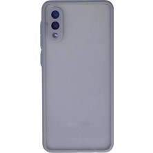 MiraLive Samsung Galaxy A02 Kılıf Montreal Silikon Kapak - Gri (K95)