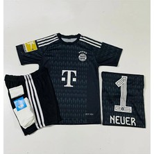 BySportakus Manuel Neuer 2023-24 Sezonu Bayern M,ü,n,i,h, Kaleci Çocuk Forması 4'lü Set
