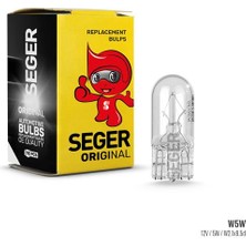 Seger AMPUL W5W 125 5W W2.1109.5D T10 B. DİPSİZ STANDART YENİLEME (10 ADET)
