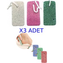 3'lü Topuk Taşı Seti, Ayak Bakımı ve Güzellik Için, Nasır, Çatlak ve Sertlikleri Azaltır