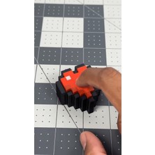 Noctabir Minecraft Kalp Yaylı Düğme Anahtarlık