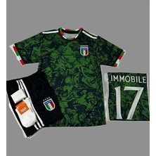 BySportakus Ciro I,m,m,o,b,i,l,e, Italya Yeşil Temalı Çocuk Forması 4'lü Set