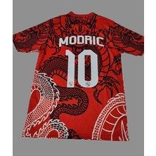 BySportakus Luka M,o,d,r,i,c, 2023/24 Sezon R,e,a,l, M,a,d,r,i,d, Özel Dragon Tasarımlı Konsept FORMASI8656444