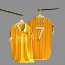 BySportakus A.r.s.e.n.a.l 2024/25 Yeni Sezon Bukayo S,a,k,a, Özel Konsept Forması (SARI)875487659058655
