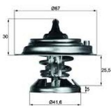 Mahle Mtxdpn Termostat 75 C Mercedes OM601 OM602 OM603 W124 W202 W210 W461