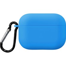 Caseonn Apple Airpods Pro 3 Kılıf Askı Aparatlı Lansman Mavi