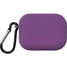 Caseonn Apple Airpods Pro 3 Kılıf Askı Aparatlı Lansman Mor