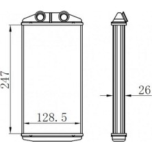 Oris Mtxdpn Kalorifer Radyatörü Brazing P301-CITROEN Elysee 250X130X26