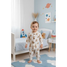 Çocuk Pamuklu Penye Pijama Takımı 1/4 Yaş