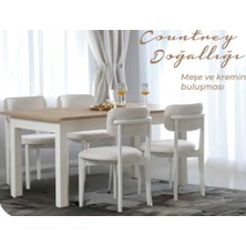 Alaçatı Açılır Masa + 6 Sandalye