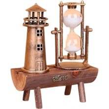 Shopwe Hediyelik Kum Saati Retro Dekoratif Deniz Feneri Kum Saati