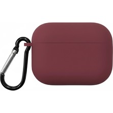 Caseonn Apple Airpods Pro 2.nesil Kılıf Askı Aparatlı Lansman Bordo