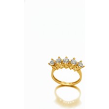 Zümrüt Sarraf 14 Ayar Altın Takoz Tırnak Beştaş Yüzük