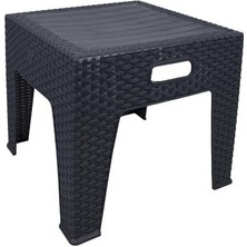 Mandella Elit Rattan Sehpa Antrasit