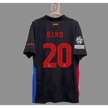BySportakus Barcelona 2024/25 Yeni Sezon Dani Olmo Deplasman Forması (BLACK)76467456354364
