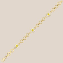 Altıntaş Mineli Papatyalı Altın Çocuk Künyesi