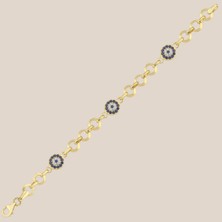 Altıntaş Nazar Boncuklu Altın Çocuk Künyesi