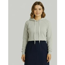 Lyvean Üç Iplik Diz Üstü Yırtmaçlı Penye Etek