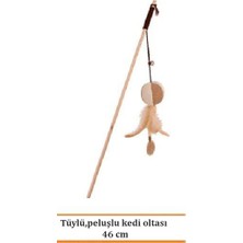 Eastland Tüylü ve Peluşlu Kedi Oltası 46 cm