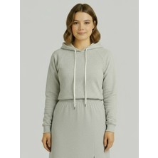 Lyvean Üç Iplik Diz Üstü Yırtmaçlı Penye Etek