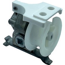 erfleks MorPerde 50mm Ahşap Jaluzi Tilt Mekanizması Beyaz - Açık Gri - JPY0057