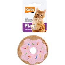 Karlie Peluş Kedi Oyuncağı 7,5 Cm Çörek Pembe