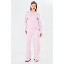 Trendhill Kadın Modal Kumaş Rahat Kalıp Eşofman Takımı Pembe 8509-P