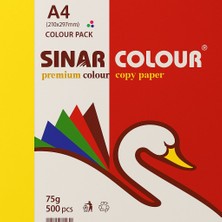 Sınar A4 Fotokopi Kağıdı 75 gr Sarı Renk
