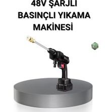 Zero Land Techmrt Kablosuz Basınçlı Yıkama Makinesi – 48V Güçlü Motor, 2 Pil ve Köpük Hazneli