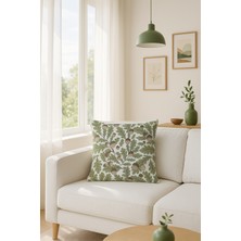 Premier Home Duck Ağaç Desenli Kırlent Kılıfı Yeşil V1 45X45